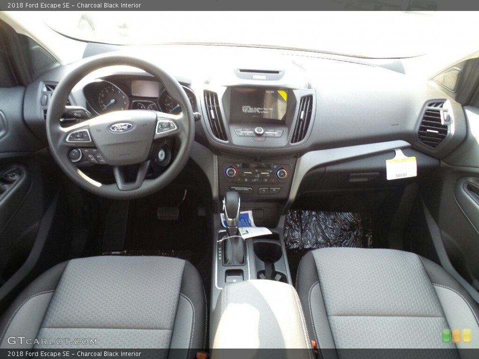 Charcoal Black Interior Dashboard for the 2018 Ford Escape SE #122812688