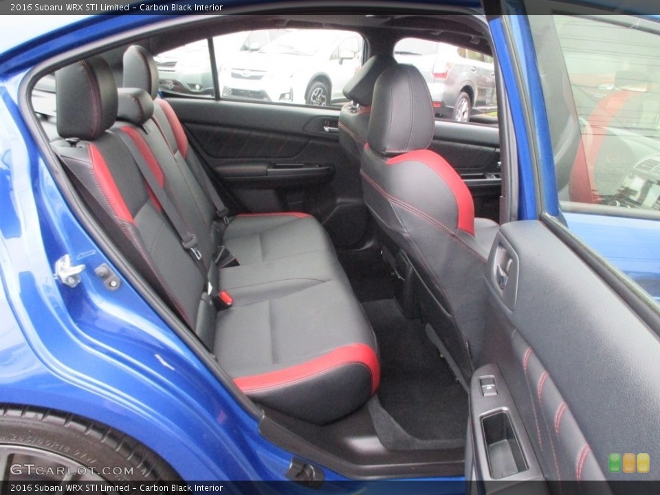 Carbon Black Interior Rear Seat for the 2016 Subaru WRX STI Limited #122812703