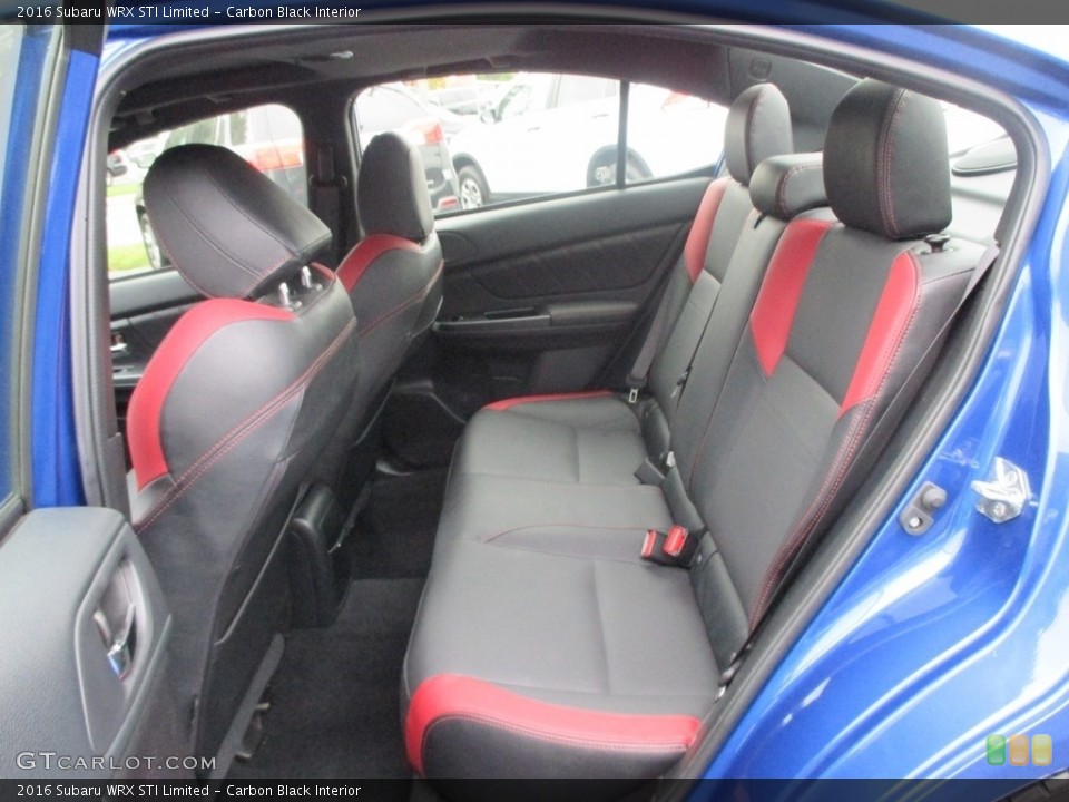 Carbon Black Interior Rear Seat for the 2016 Subaru WRX STI Limited #122812748