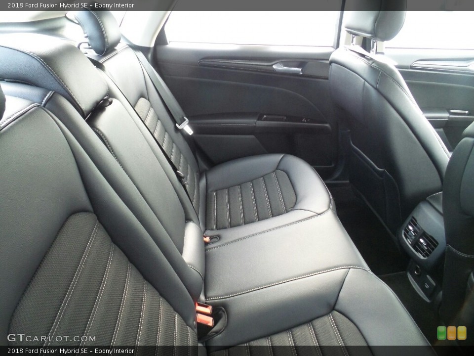 Ebony Interior Rear Seat for the 2018 Ford Fusion Hybrid SE #122813839