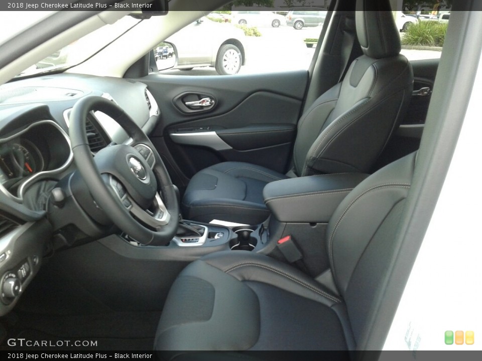 Black Interior Photo for the 2018 Jeep Cherokee Latitude Plus #122814929