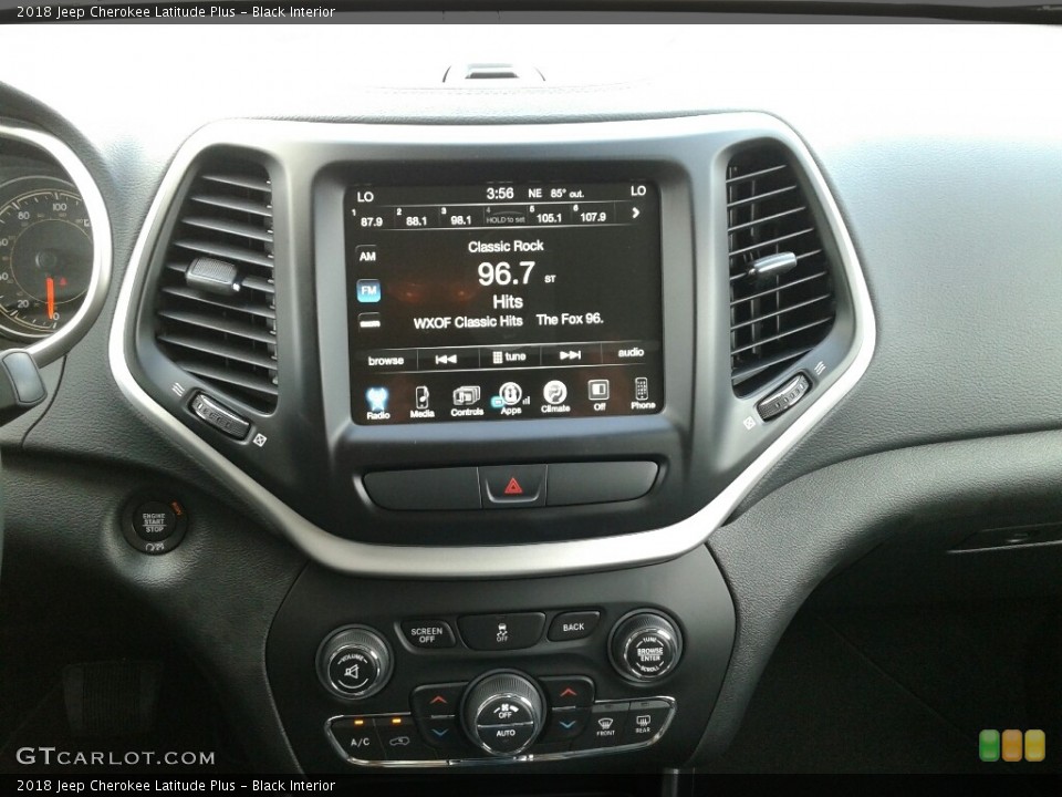 Black Interior Navigation for the 2018 Jeep Cherokee Latitude Plus #122815097
