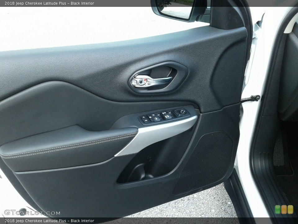Black Interior Door Panel for the 2018 Jeep Cherokee Latitude Plus #122815157