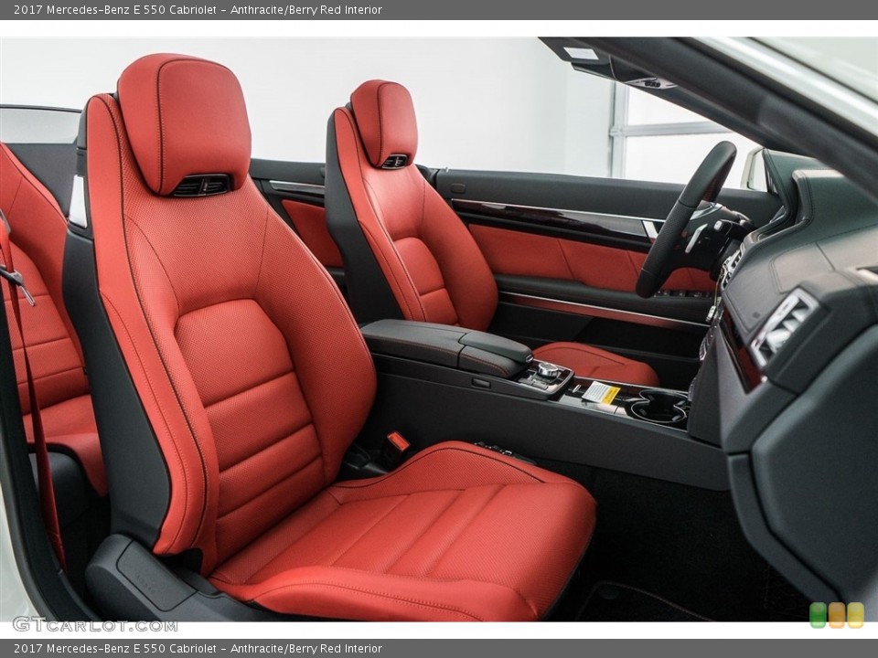 Anthracite/Berry Red Interior Photo for the 2017 Mercedes-Benz E 550 Cabriolet #122816084