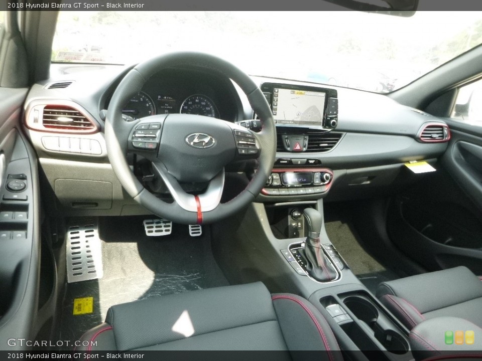 Black Interior Photo for the 2018 Hyundai Elantra GT Sport #122823530