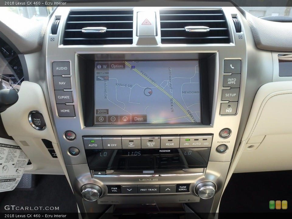 Ecru Interior Navigation for the 2018 Lexus GX 460 #122825873