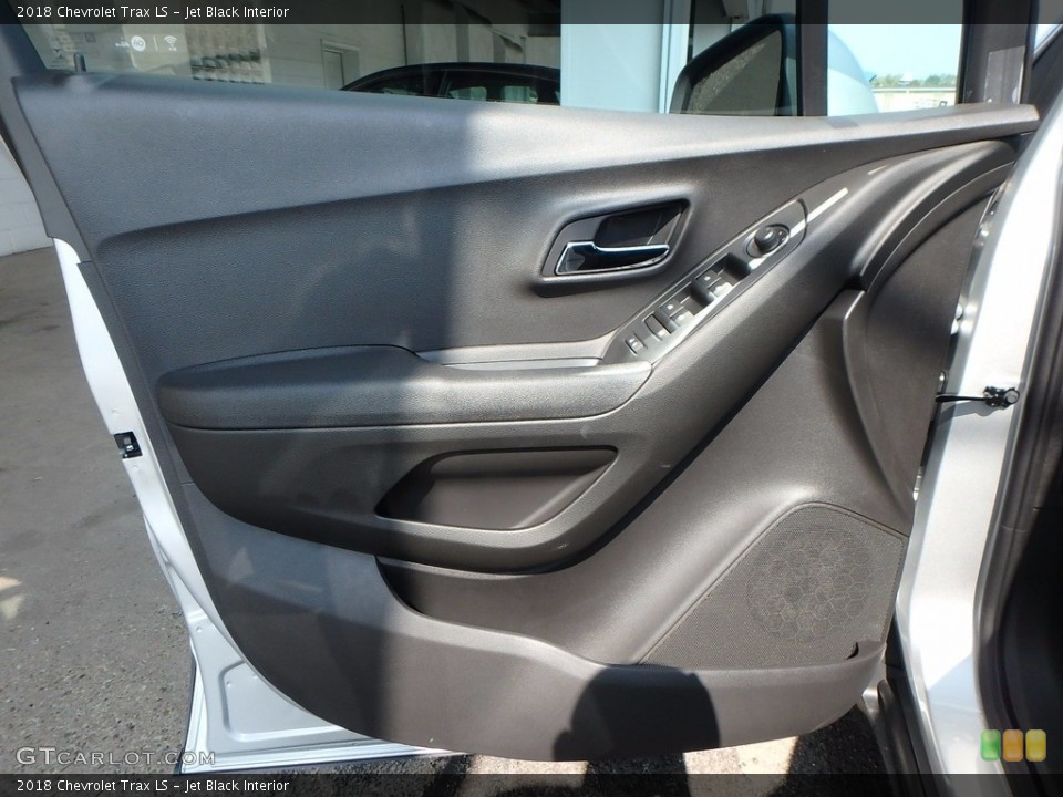 Jet Black Interior Door Panel for the 2018 Chevrolet Trax LS #122830576
