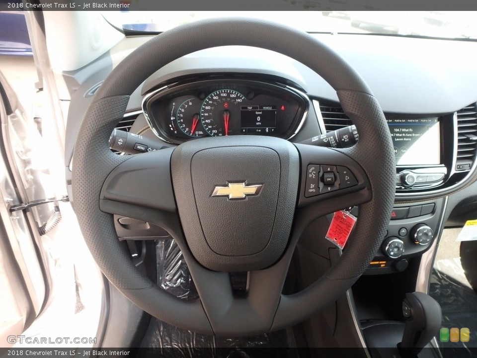 Jet Black Interior Steering Wheel for the 2018 Chevrolet Trax LS #122830663