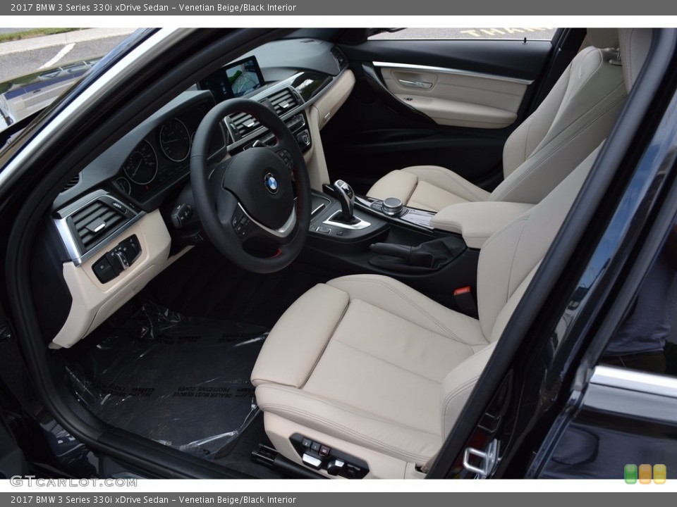 Venetian Beige/Black 2017 BMW 3 Series Interiors