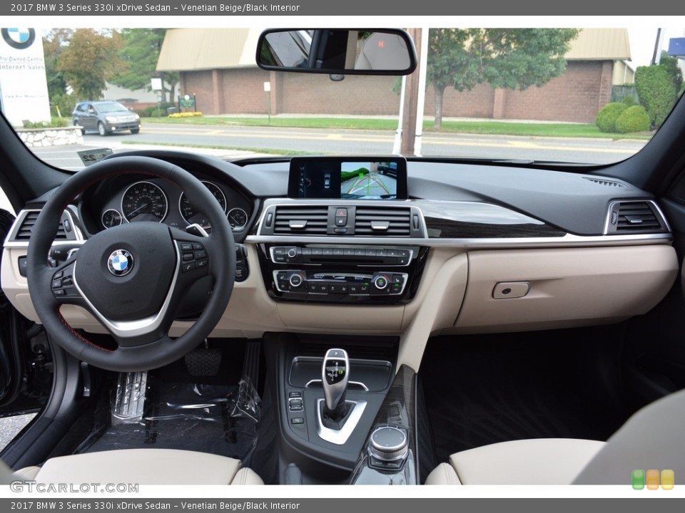 Venetian Beige/Black Interior Dashboard for the 2017 BMW 3 Series 330i xDrive Sedan #122831392