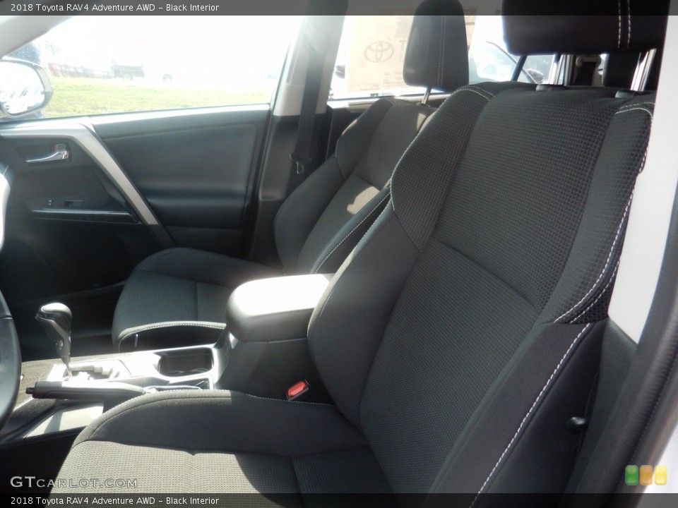 Black Interior Front Seat for the 2018 Toyota RAV4 Adventure AWD #122833564