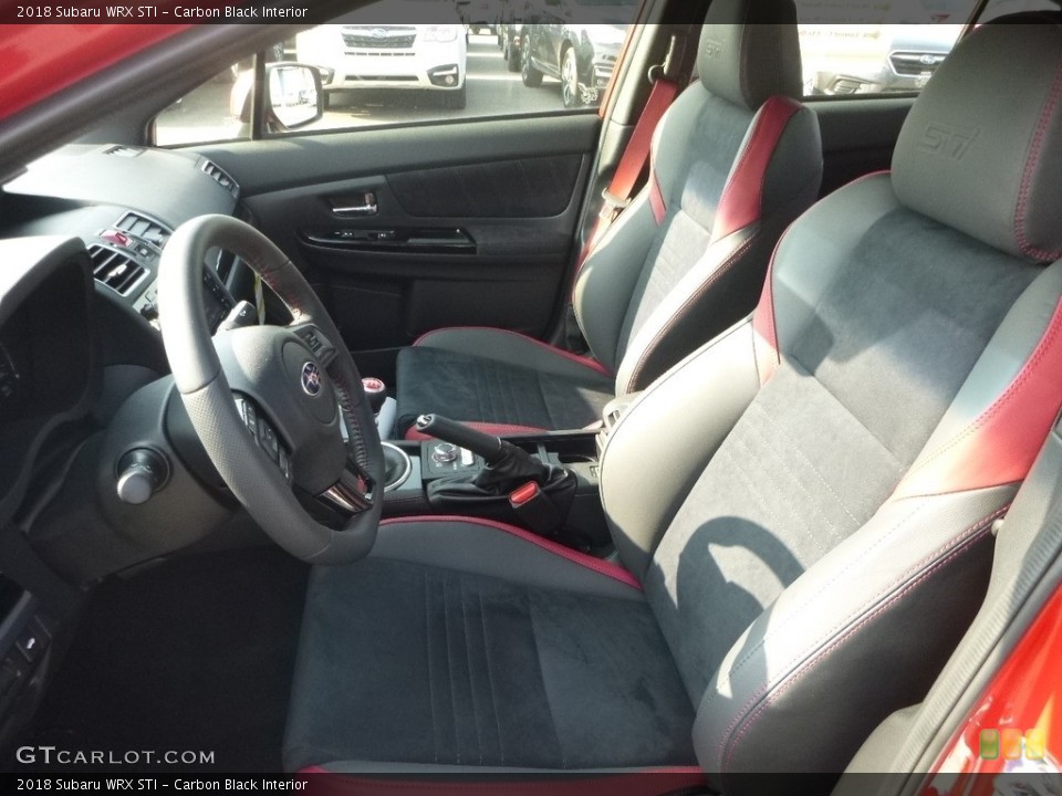 Carbon Black Interior Front Seat for the 2018 Subaru WRX STI #122835826