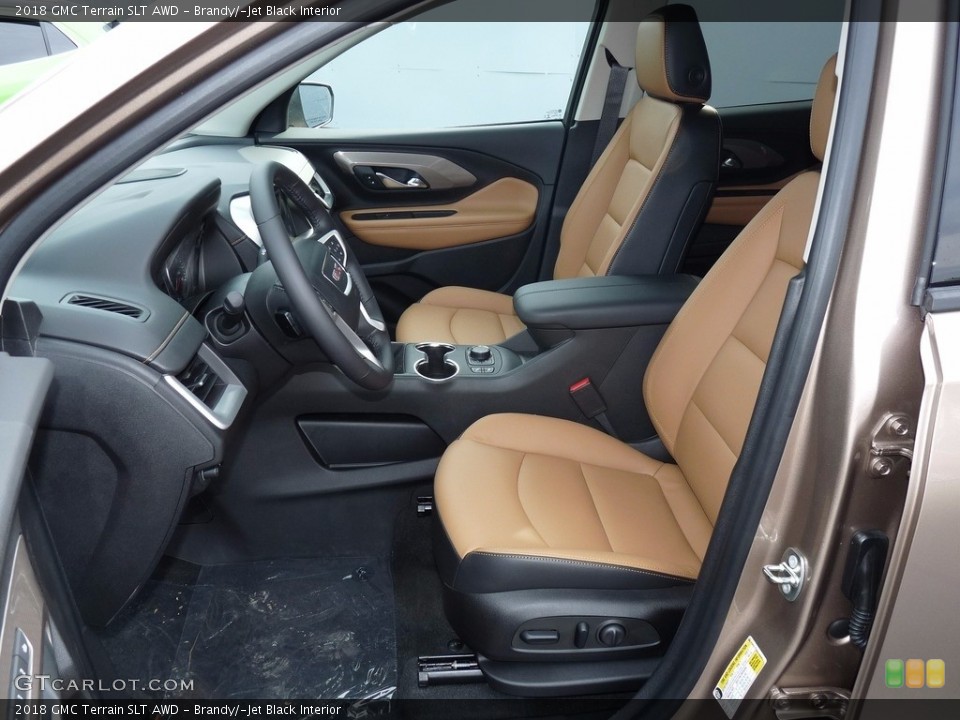 Brandy/­Jet Black Interior Front Seat for the 2018 GMC Terrain SLT AWD #122836726
