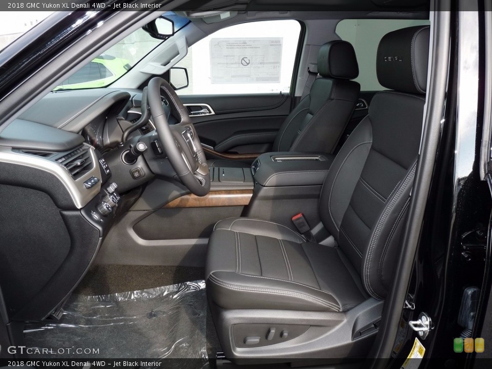 Jet Black Interior Photo for the 2018 GMC Yukon XL Denali 4WD #122837587