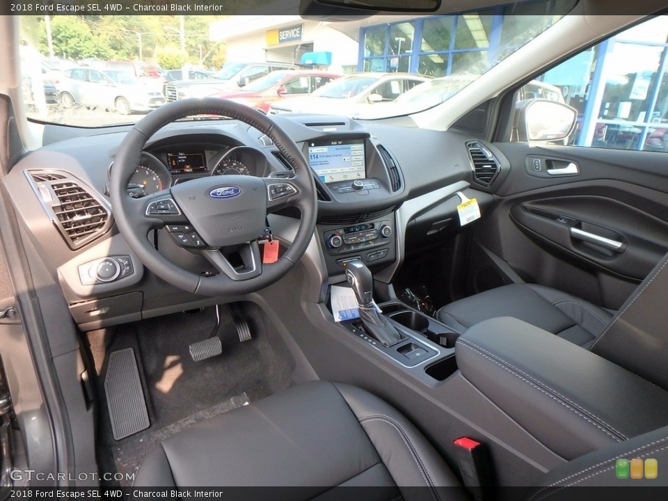 Charcoal Black Interior Photo for the 2018 Ford Escape SEL 4WD #122838055