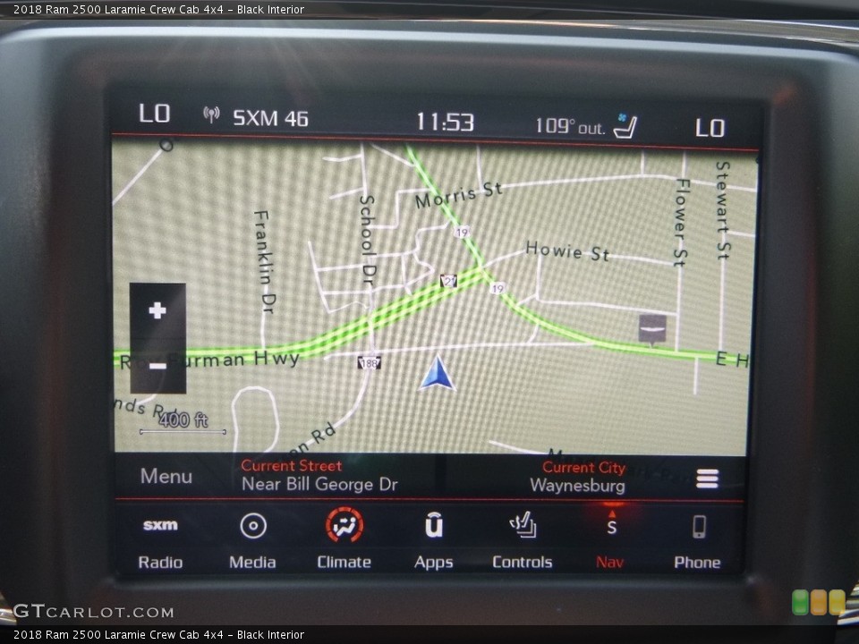 Black Interior Navigation for the 2018 Ram 2500 Laramie Crew Cab 4x4 #122845354
