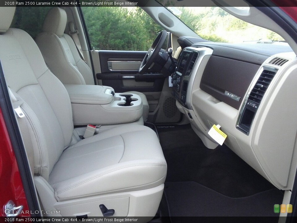 Brown/Light Frost Beige Interior Dashboard for the 2018 Ram 2500 Laramie Crew Cab 4x4 #122850052