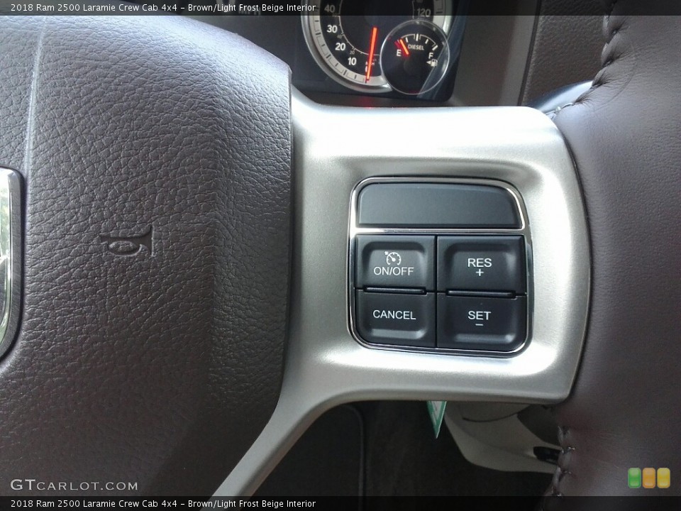Brown/Light Frost Beige Interior Controls for the 2018 Ram 2500 Laramie Crew Cab 4x4 #122850145