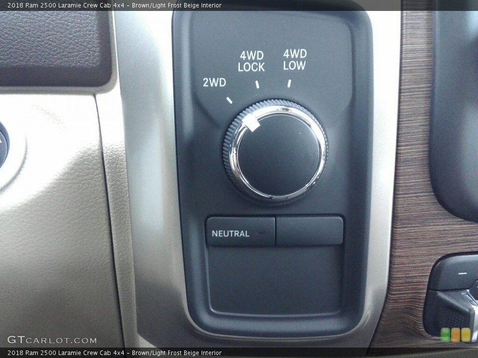 Brown/Light Frost Beige Interior Controls for the 2018 Ram 2500 Laramie Crew Cab 4x4 #122850316