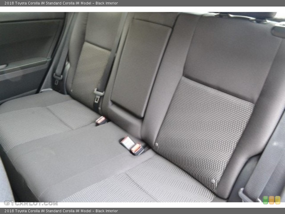 Black Interior Rear Seat for the 2018 Toyota Corolla iM  #122855934