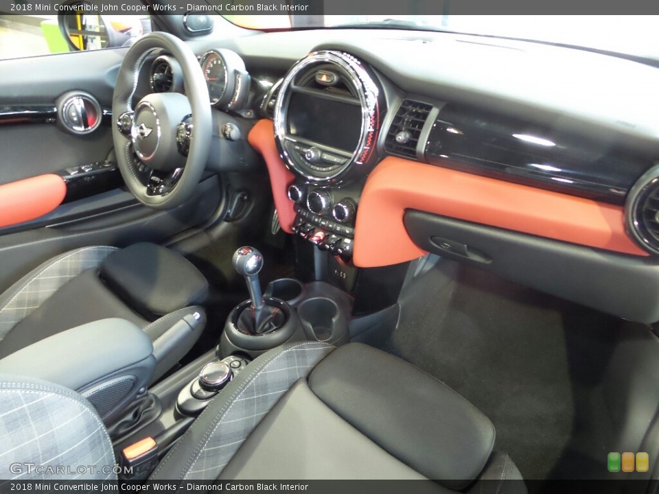 Diamond Carbon Black Interior Photo for the 2018 Mini Convertible John Cooper Works #122859561