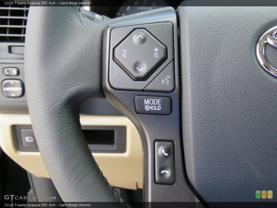 Sand Beige Interior Controls for the 2018 Toyota Sequoia SR5 4x4 #122863926