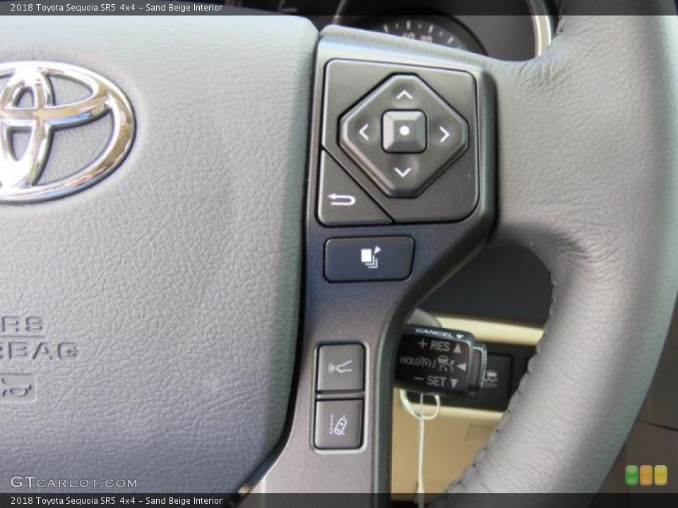 Sand Beige Interior Controls for the 2018 Toyota Sequoia SR5 4x4 #122863947