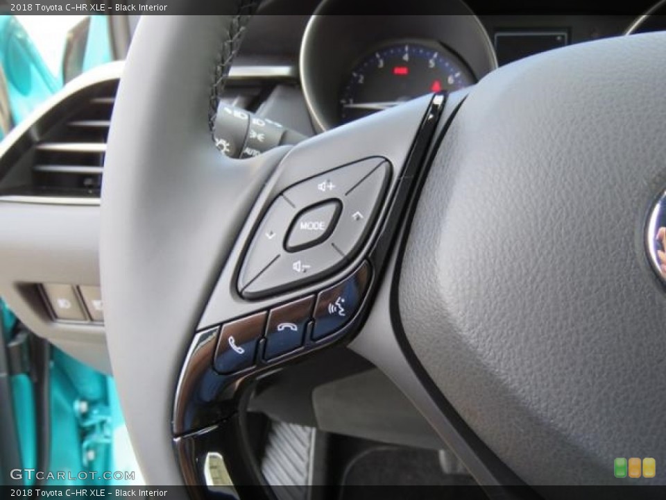 Black Interior Controls for the 2018 Toyota C-HR XLE #122864712