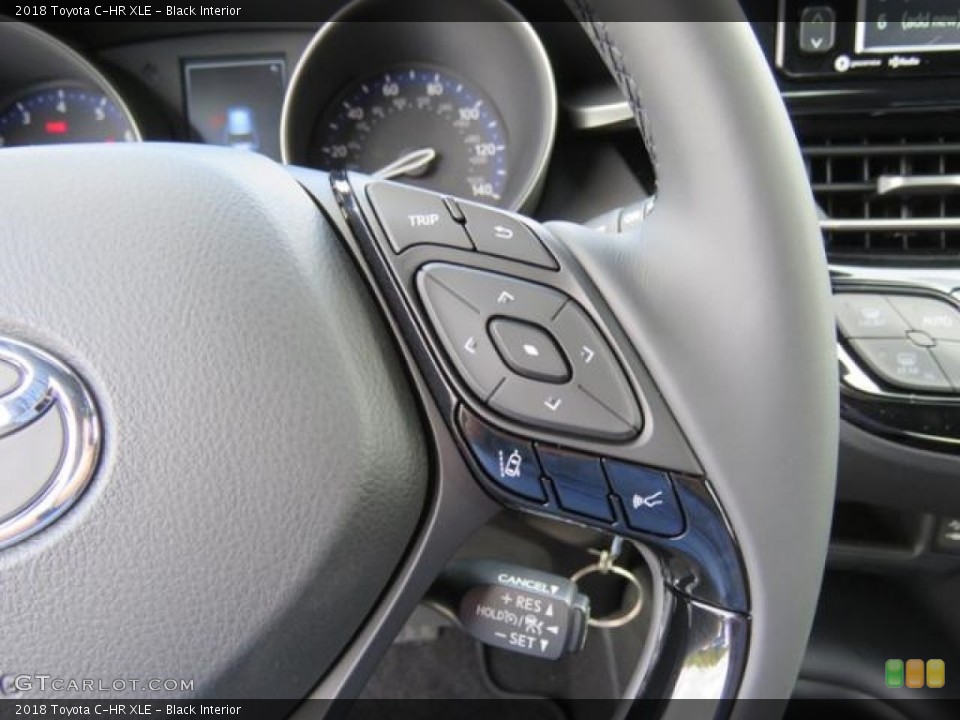 Black Interior Controls for the 2018 Toyota C-HR XLE #122864730