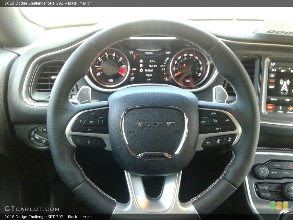 Black Interior Steering Wheel for the 2018 Dodge Challenger SRT 392 #122874585