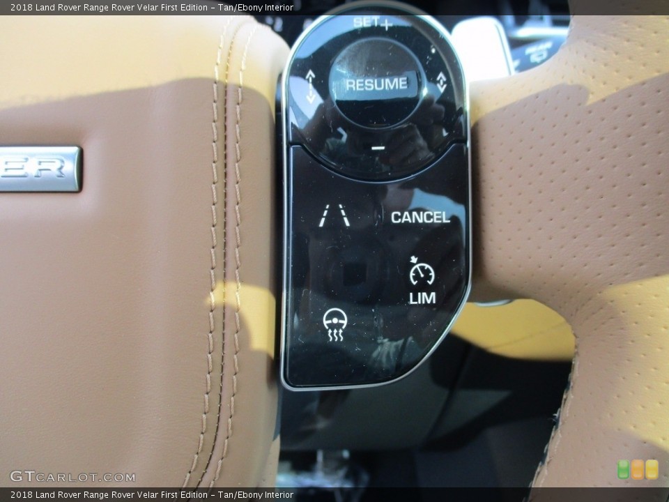 Tan/Ebony Interior Controls for the 2018 Land Rover Range Rover Velar First Edition #122880981