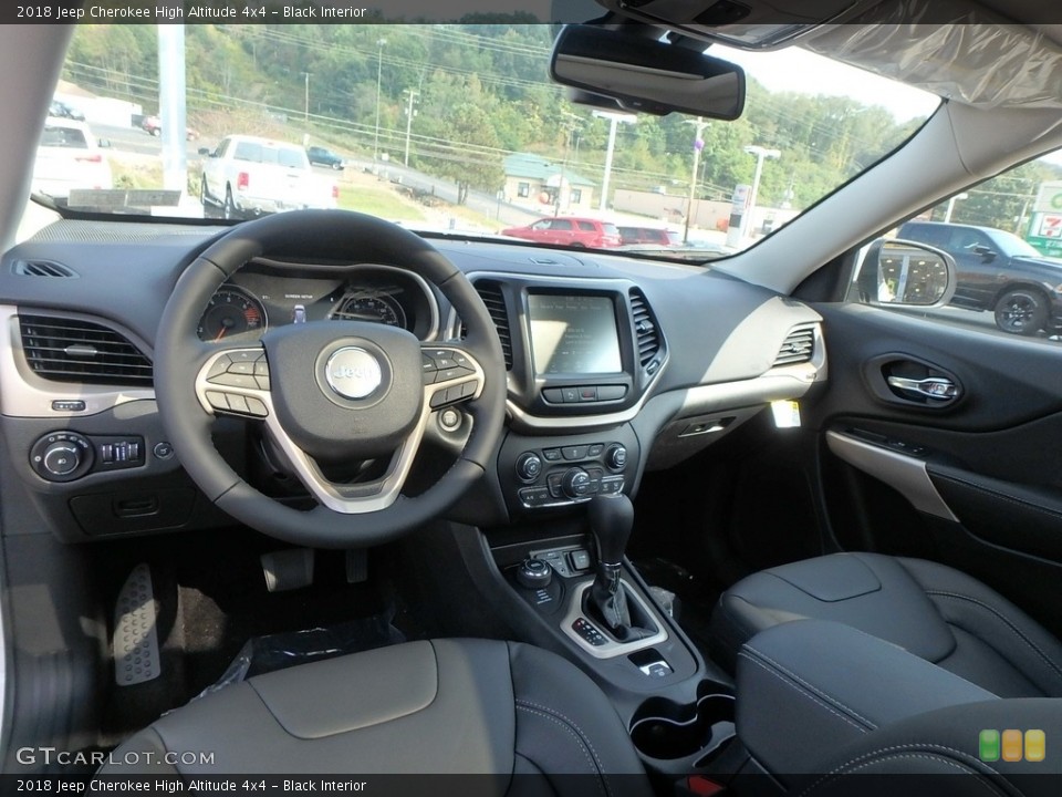 Black Interior Photo for the 2018 Jeep Cherokee High Altitude 4x4 #122889831