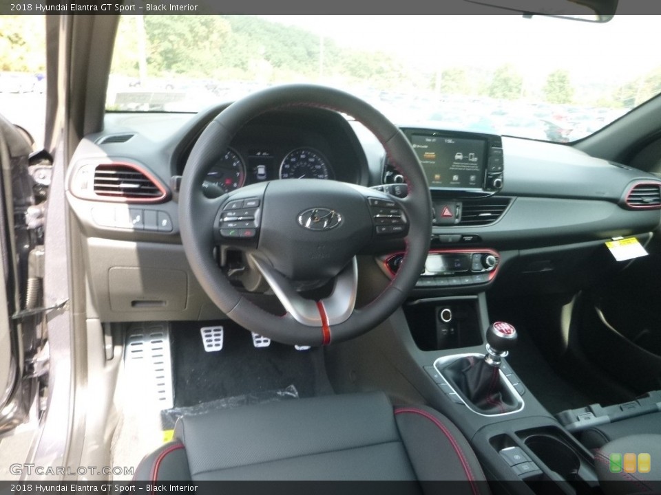 Black Interior Photo for the 2018 Hyundai Elantra GT Sport #122896605