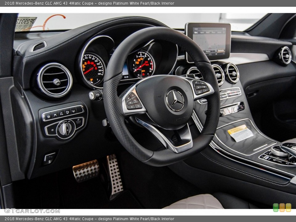 designo Platinum White Pearl/Black Interior Dashboard for the 2018 Mercedes-Benz GLC AMG 43 4Matic Coupe #122897166