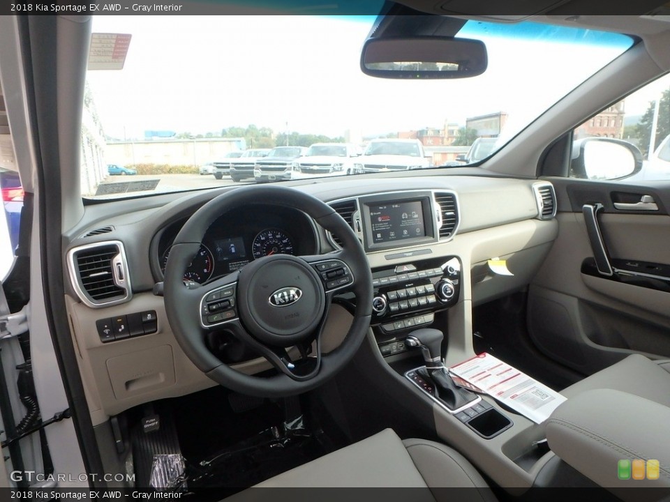 Gray Interior Photo for the 2018 Kia Sportage EX AWD #122903850