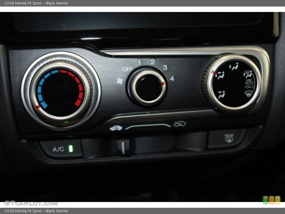 Black Interior Controls for the 2018 Honda Fit Sport #122906505