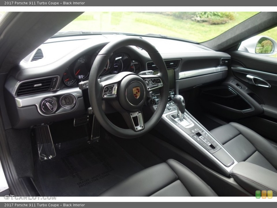 Black Interior Dashboard for the 2017 Porsche 911 Turbo Coupe #122914370