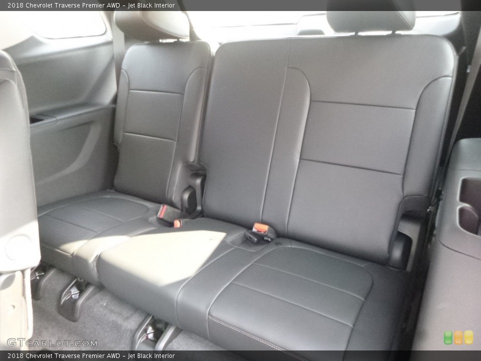 Jet Black Interior Rear Seat for the 2018 Chevrolet Traverse Premier AWD #122915610