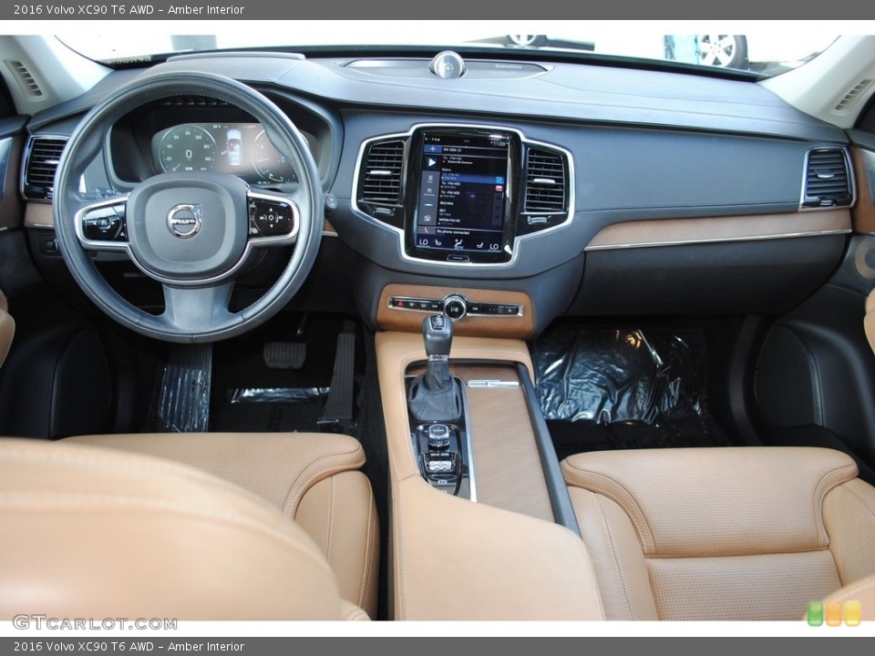 Amber Interior Dashboard for the 2016 Volvo XC90 T6 AWD #122920803