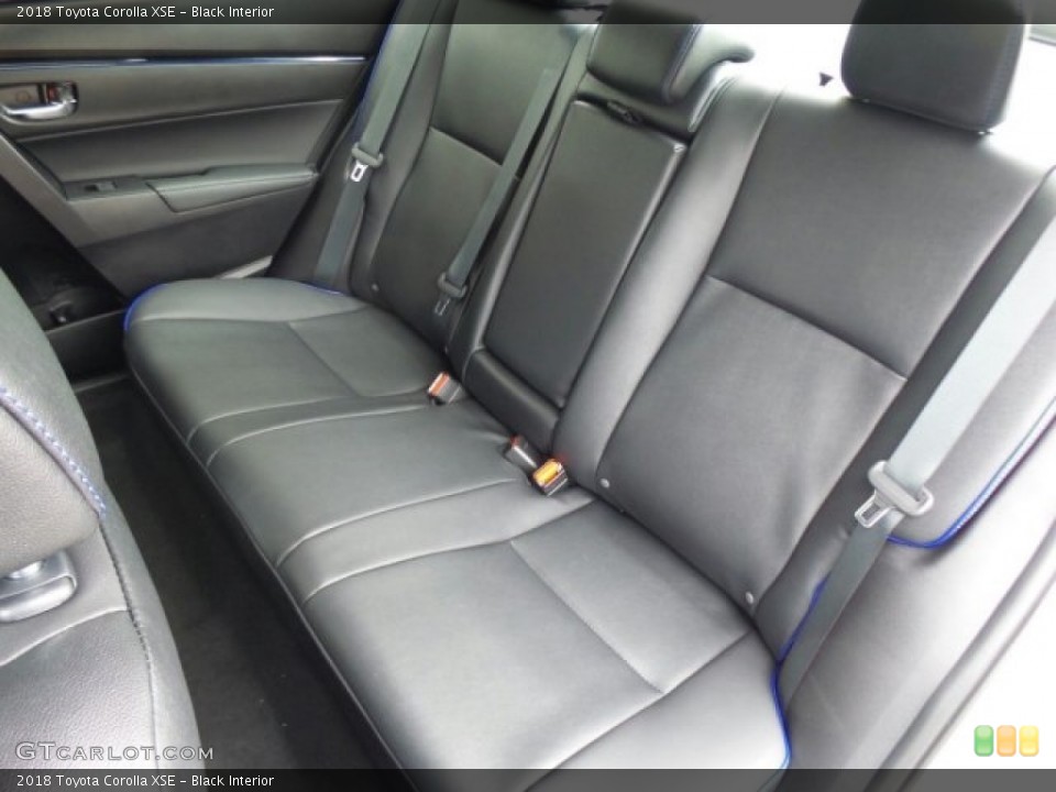 Black Interior Rear Seat for the 2018 Toyota Corolla XSE #122922558