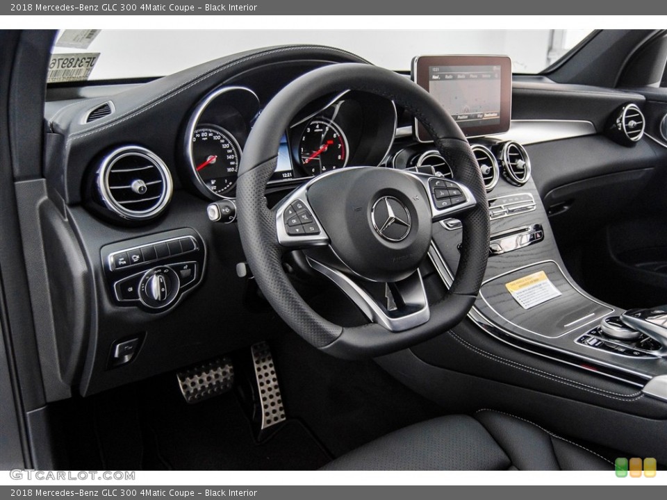 Black Interior Dashboard for the 2018 Mercedes-Benz GLC 300 4Matic Coupe #122936900