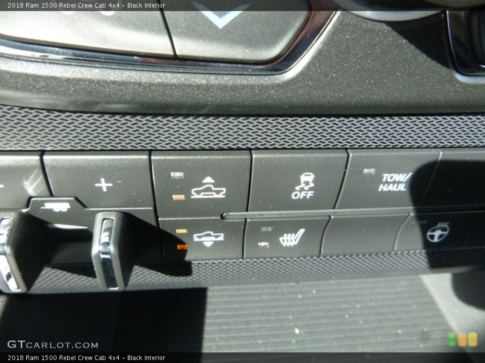 Black Interior Controls for the 2018 Ram 1500 Rebel Crew Cab 4x4 #122941534