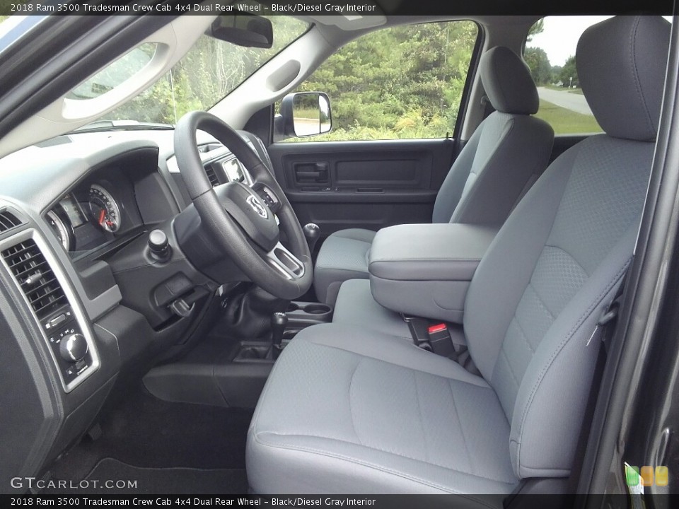 Black/Diesel Gray Interior Photo for the 2018 Ram 3500 Tradesman Crew Cab 4x4 Dual Rear Wheel #122945335