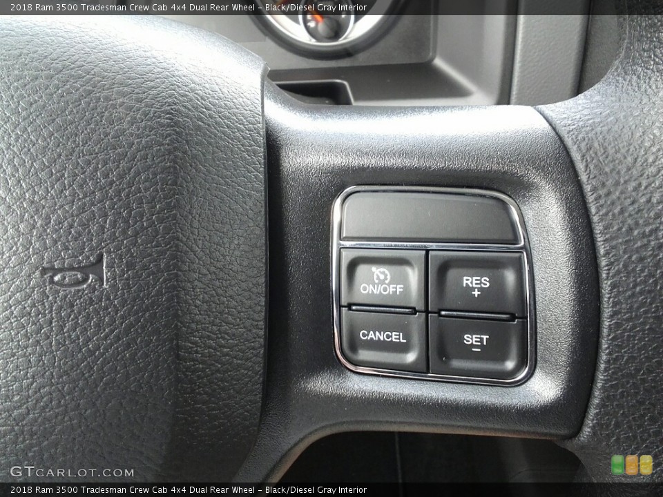 Black/Diesel Gray Interior Controls for the 2018 Ram 3500 Tradesman Crew Cab 4x4 Dual Rear Wheel #122945569