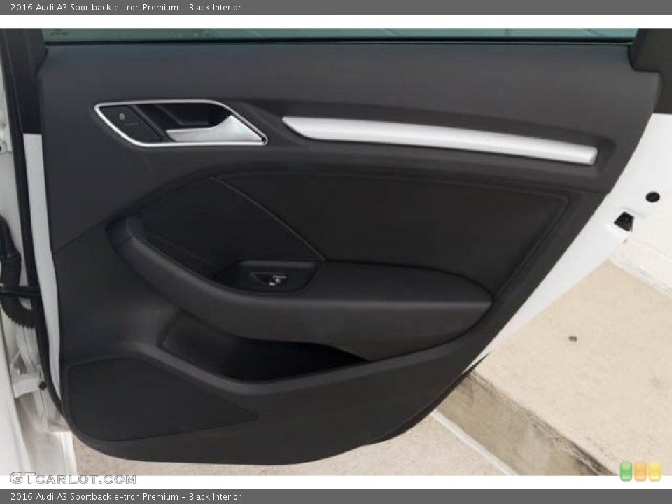 Black Interior Door Panel for the 2016 Audi A3 Sportback e-tron Premium #122955283