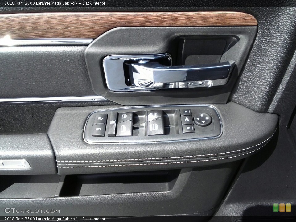 Black Interior Controls for the 2018 Ram 3500 Laramie Mega Cab 4x4 #122975076