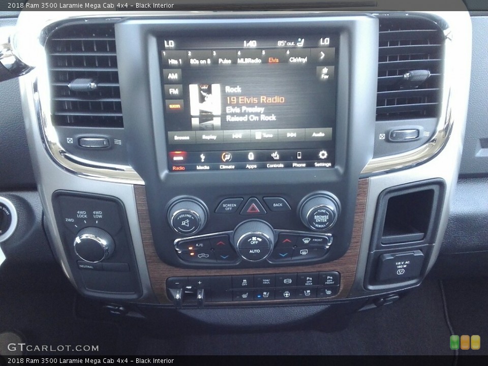 Black Interior Controls for the 2018 Ram 3500 Laramie Mega Cab 4x4 #122975253
