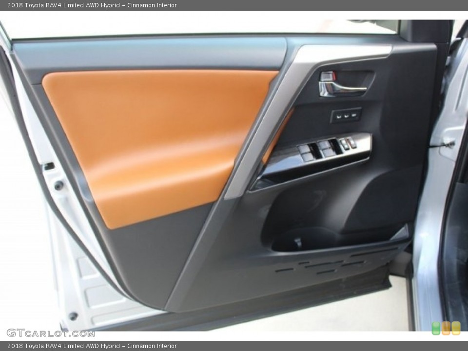 Cinnamon Interior Door Panel for the 2018 Toyota RAV4 Limited AWD Hybrid #122978502