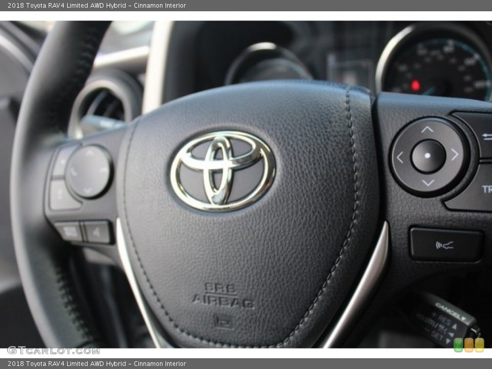 Cinnamon Interior Controls for the 2018 Toyota RAV4 Limited AWD Hybrid #122978571