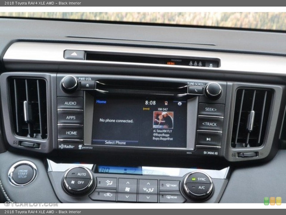 Black Interior Controls for the 2018 Toyota RAV4 XLE AWD #122979972